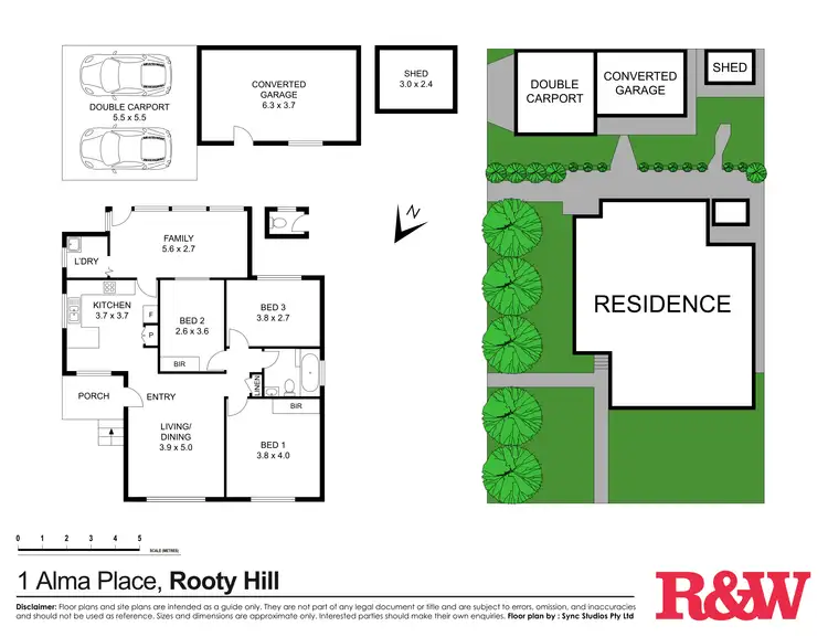 Floorplan of Homely house listing, 1 Alma Place, Rooty Hill NSW 2766