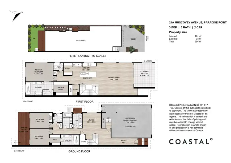 Floorplan of Homely semi-detached listing, 24A Muscovey Avenue, Paradise Point QLD 4216
