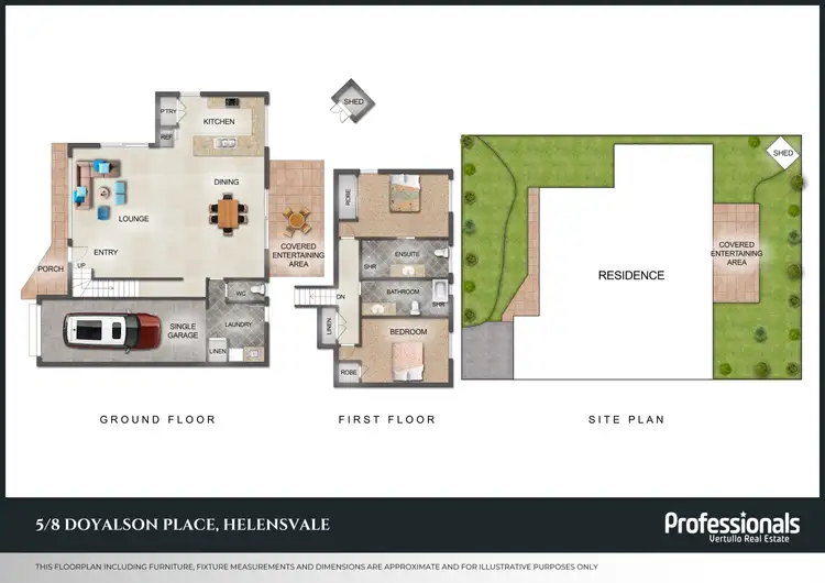 Floorplan of Homely townhouse listing, 5/8 Doyalson Place, Helensvale QLD 4212