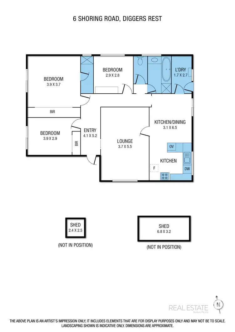 Floorplan of Homely house listing, 6 Shoring Road, Diggers Rest VIC 3427