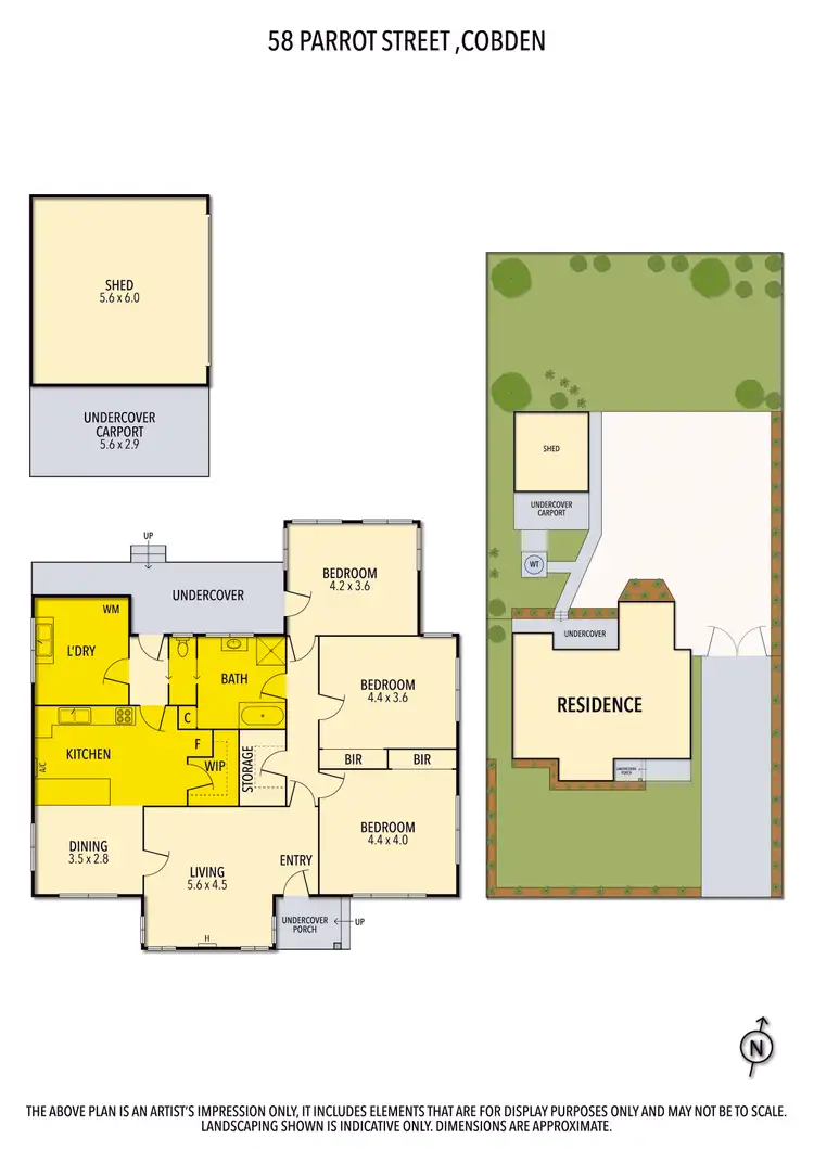 Floorplan of Homely house listing, 58 Parrott Street, Cobden VIC 3266