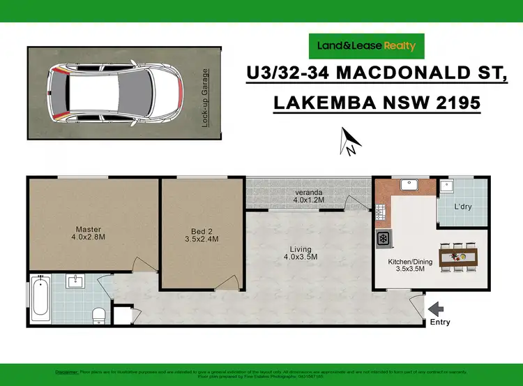 Floorplan of Homely unit listing, 3/32-34 Macdonald Street, Lakemba NSW 2195