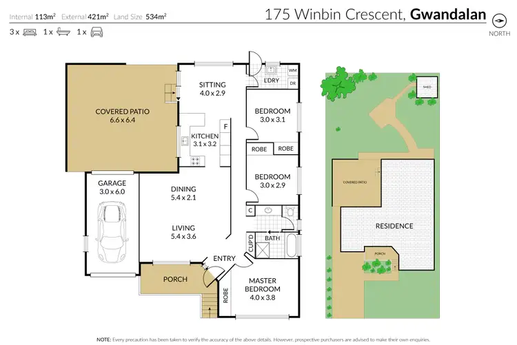 Floorplan of Homely house listing, 175 Winbin Crescent, Gwandalan NSW 2259