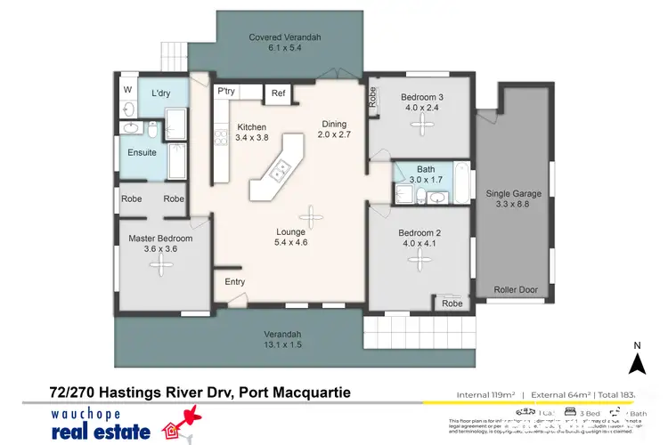 Floorplan of Homely house listing, 72/270 Hastings River Drive, Port Macquarie NSW 2444