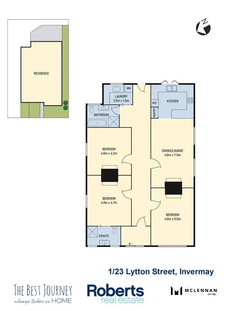 Floorplan of Homely house listing, 1/23 Lytton Street, Invermay TAS 7248