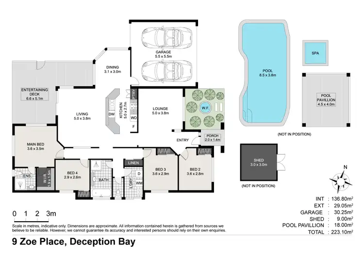 Floorplan of Homely house listing, 9 Zoe Place, Deception Bay QLD 4508