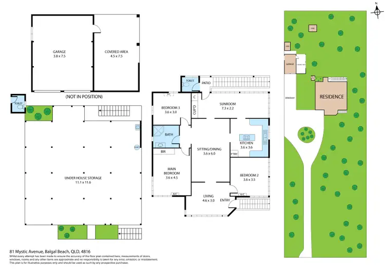Floorplan of Homely house listing, 81 Mystic Avenue, Balgal Beach QLD 4816