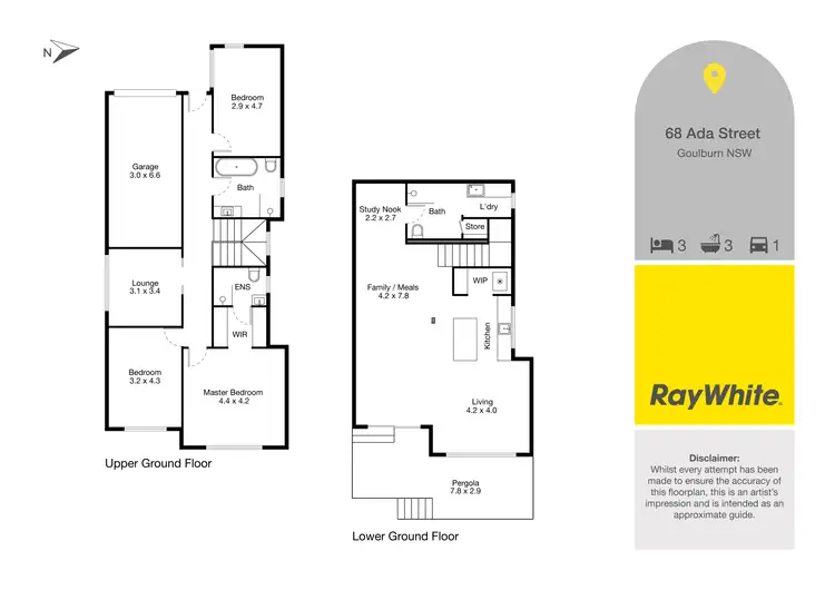 Floorplan of Homely house listing, 68 Ada Street, Goulburn NSW 2580