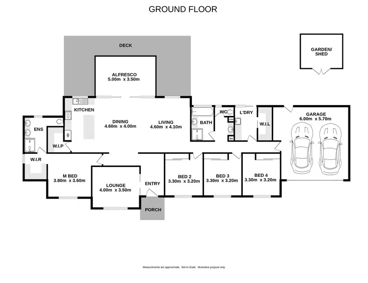 Floorplan of Homely house listing, 49 Freeman Crescent, Baranduda VIC 3691