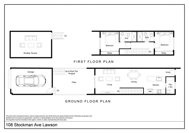 Floorplan of Homely townhouse listing, 108 Stockman Avenue, Lawson ACT 2617