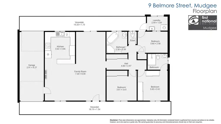Floorplan of Homely house listing, 9 Belmore Street, Mudgee NSW 2850