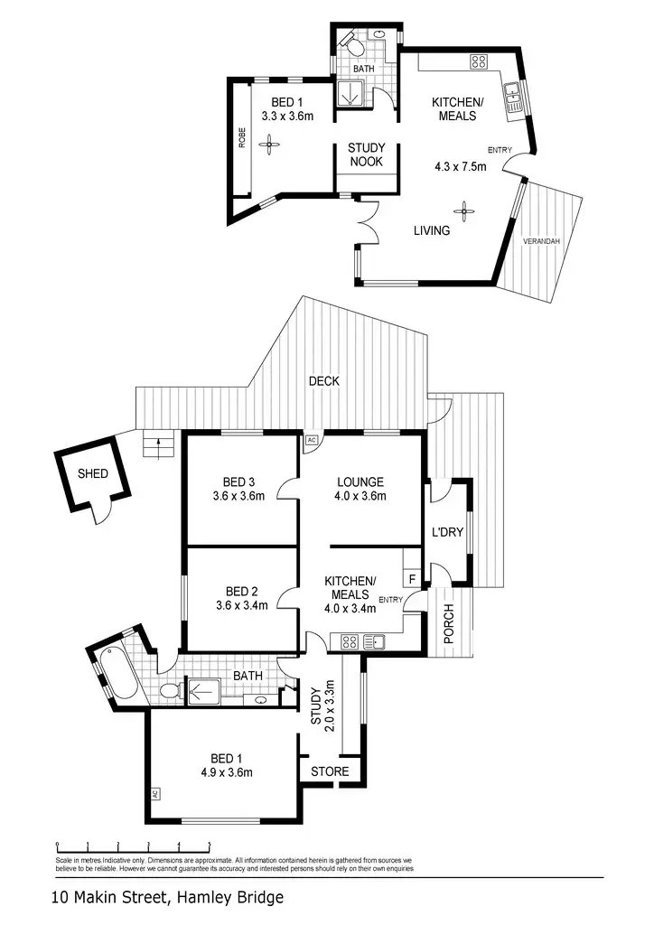 Floorplan of Homely house listing, 10 Makin Street, Hamley Bridge SA 5401