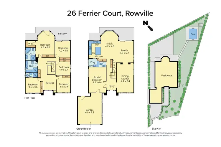 Floorplan of Homely house listing, 26 Ferrier Court, Rowville VIC 3178