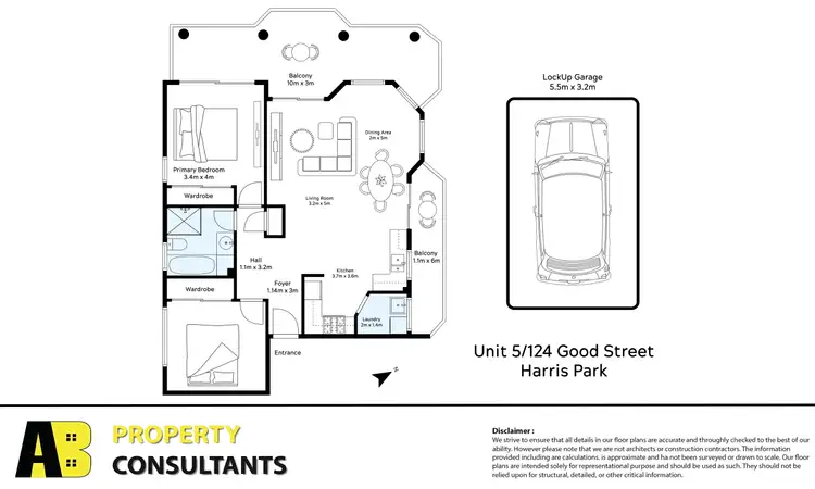 Floorplan of Homely unit listing, 5/124 Good Street, Harris Park NSW 2150