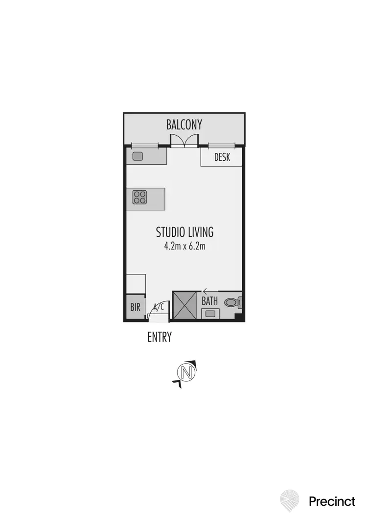 Floorplan of Homely apartment listing, 1415/480 Collins St, Melbourne VIC 3000