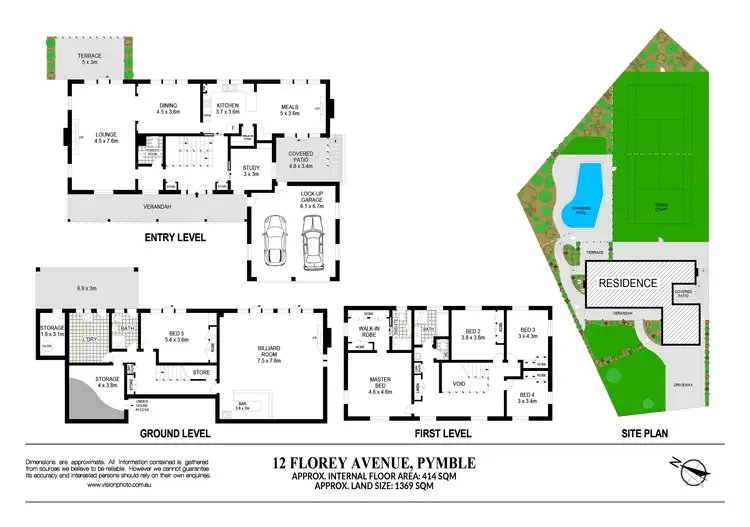 Floorplan of Homely house listing, 12 Florey Avenue, Pymble NSW 2073
