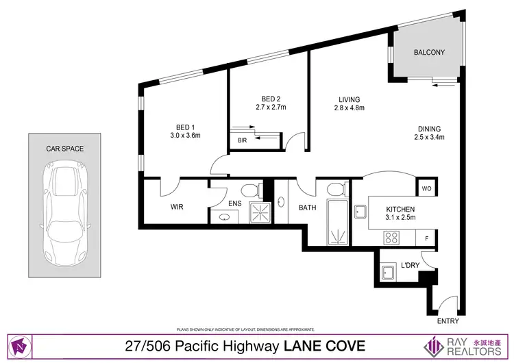 Floorplan of Homely apartment listing, 27/506-512 Pacific Highway, Lane Cove North NSW 2066