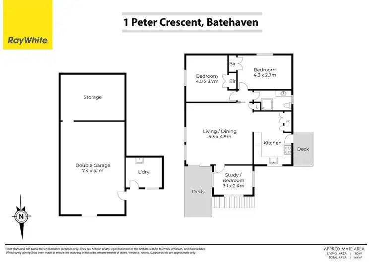 Floorplan of Homely house listing, 1 Peter Crescent, Batehaven NSW 2536