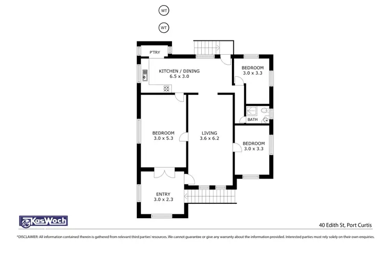 Floorplan of Homely house listing, 40 EDITH STREET, Port Curtis QLD 4700