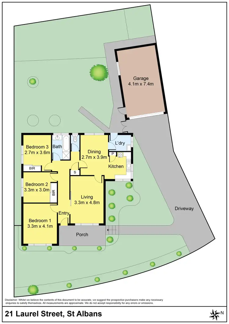 Floorplan of Homely house listing, 21 Laurel Street, St Albans VIC 3021