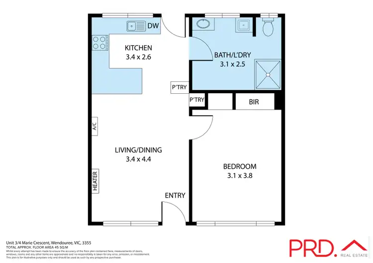 Floorplan of Homely unit listing, 3/4 Marie Crescent, Wendouree VIC 3355