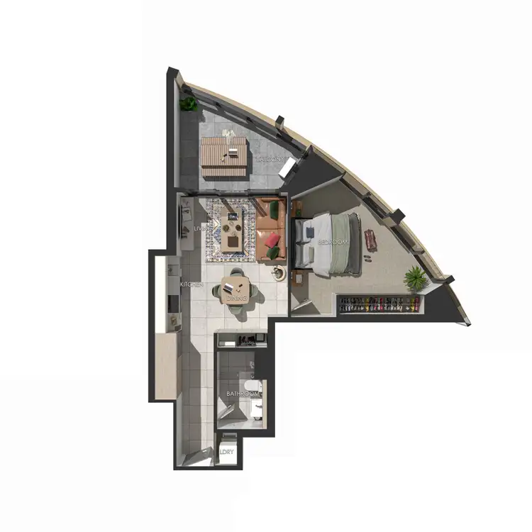 Floorplan of Homely apartment listing, 1701/101 Therry St, Melbourne VIC 3000