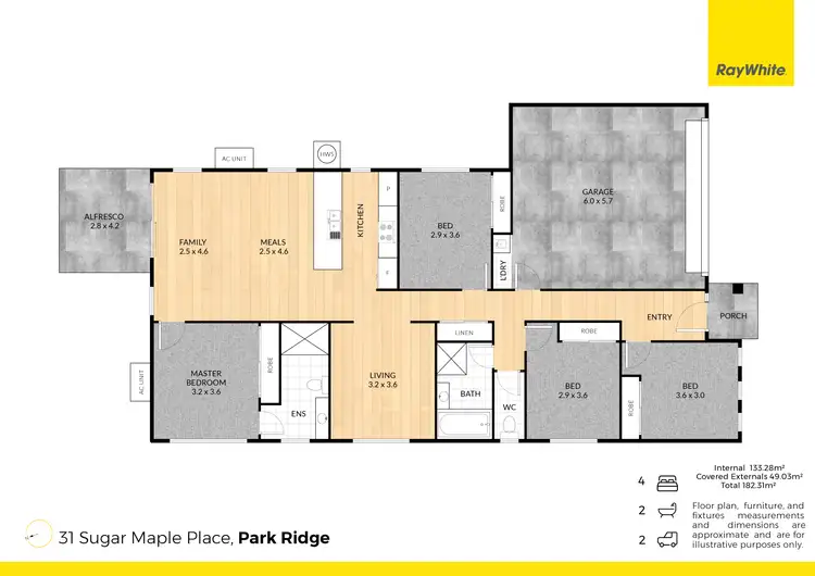 Floorplan of Homely house listing, 31 Sugar Maple Place, Park Ridge QLD 4125
