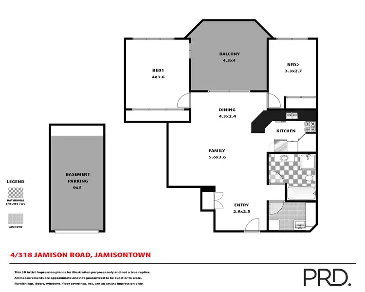 Floorplan of Homely apartment listing, 4/318 Jamison Road, Jamisontown NSW 2750