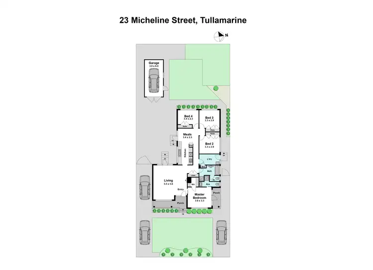 Floorplan of Homely house listing, 23 Micheline Street, Tullamarine VIC 3043