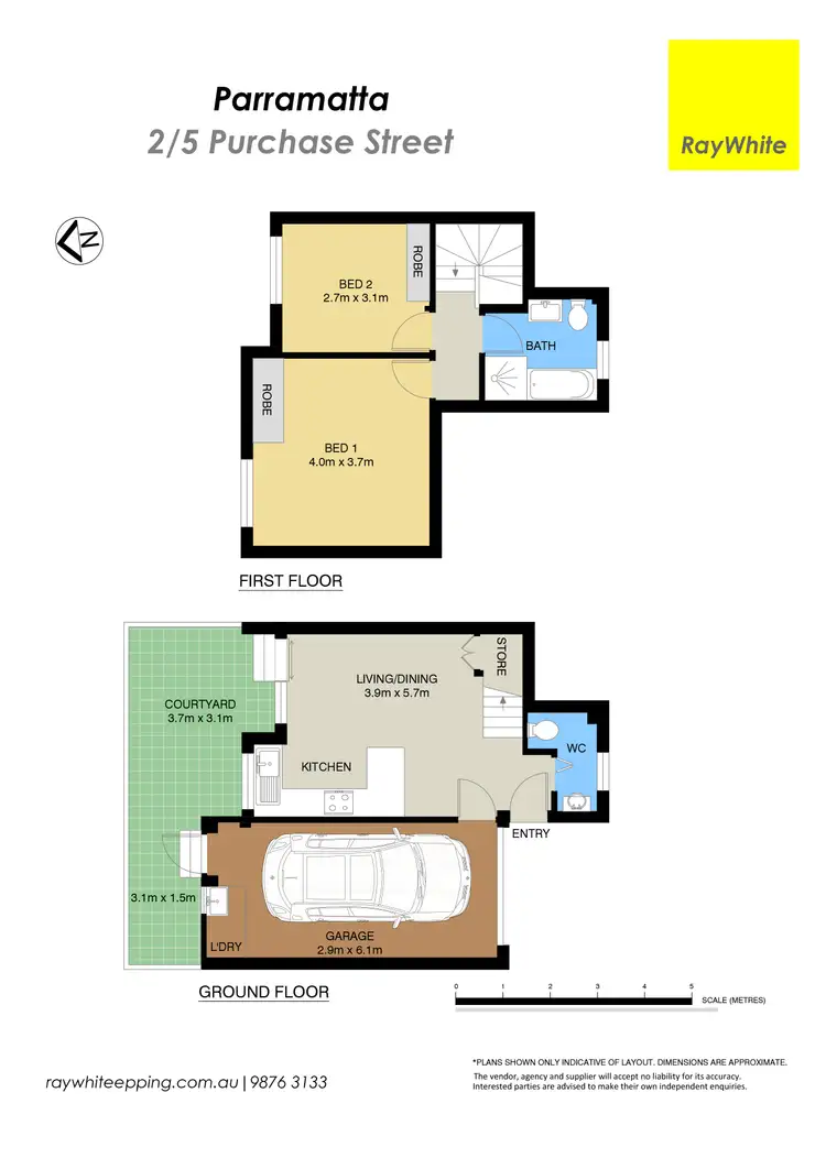 Floorplan of Homely townhouse listing, 2/5 Purchase Street, Parramatta NSW 2150