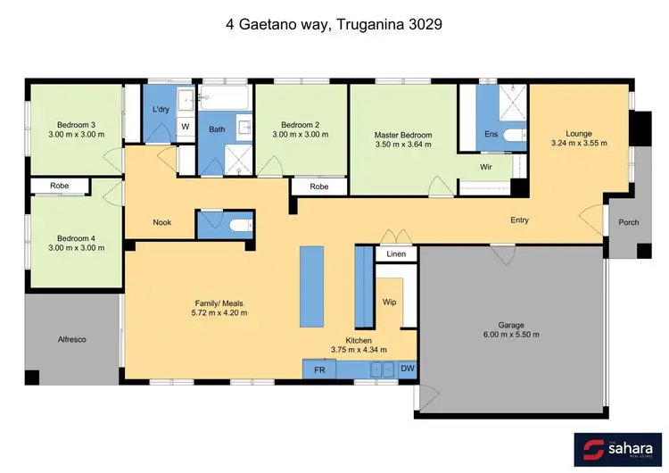Floorplan of Homely house listing, 4 Gaetano way, Truganina VIC 3029