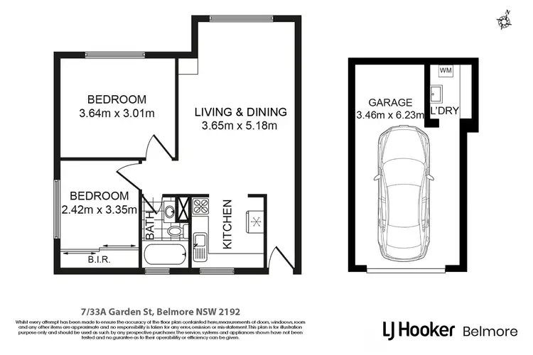 Floorplan of Homely apartment listing, 7/33A Garden Street, Belmore NSW 2192
