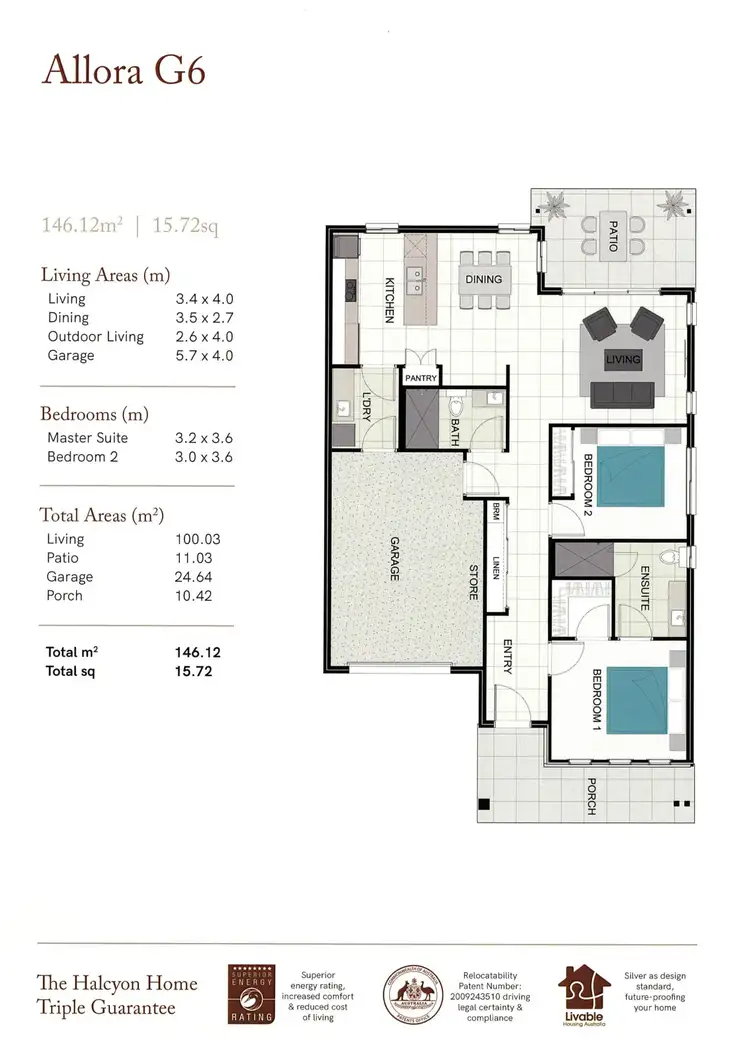 Floorplan of Homely villa listing, 199/8 Halcyon Way, Logan Reserve QLD 4133