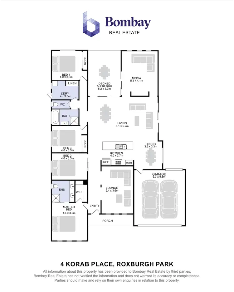 Floorplan of Homely house listing, 4 Korab Place, Roxburgh Park VIC 3064