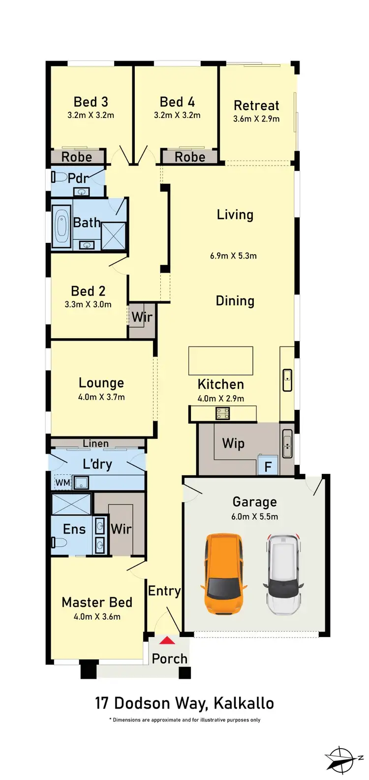 Floorplan of Homely house listing, 17 Dodson Way, Kalkallo VIC 3064