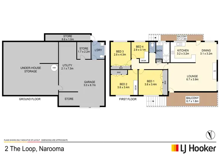Floorplan of Homely house listing, 2 The Loop, Narooma NSW 2546