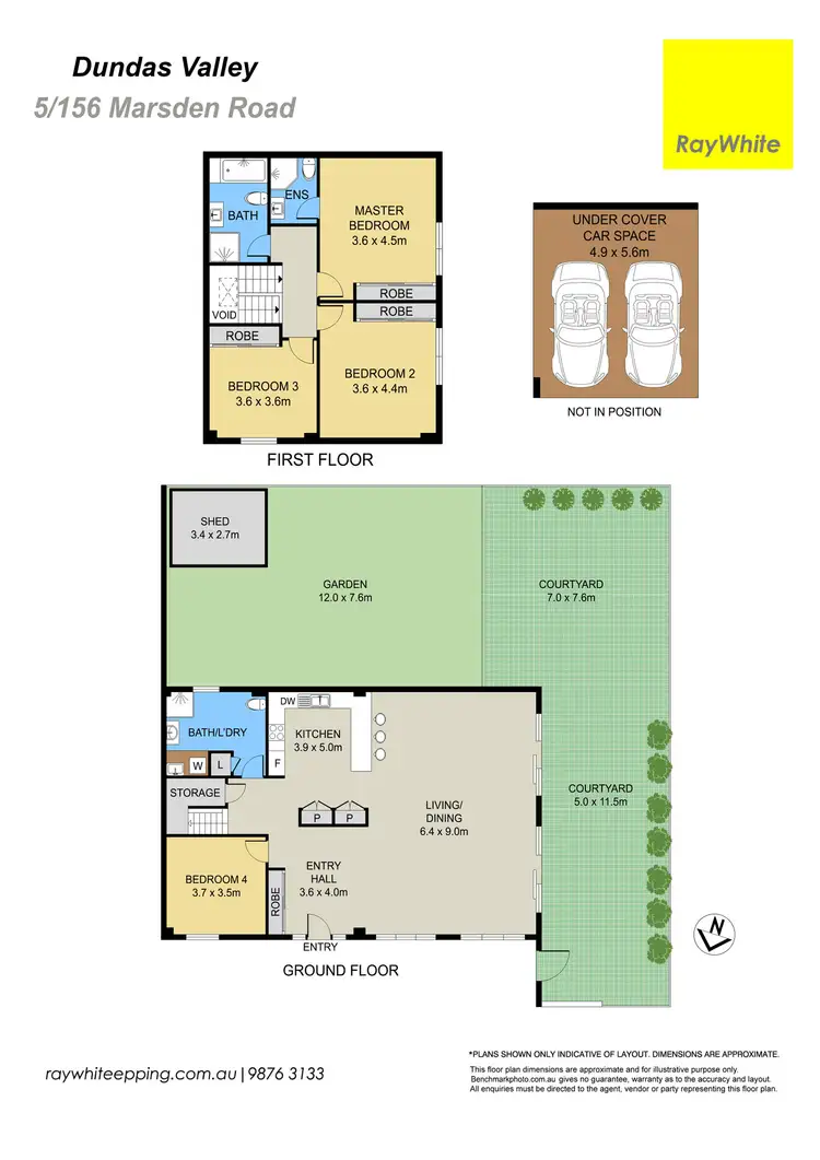 Floorplan of Homely townhouse listing, 5/156 Marsden Road, Dundas Valley NSW 2117