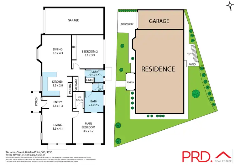 Floorplan of Homely house listing, 2A James Street, Golden Point VIC 3350