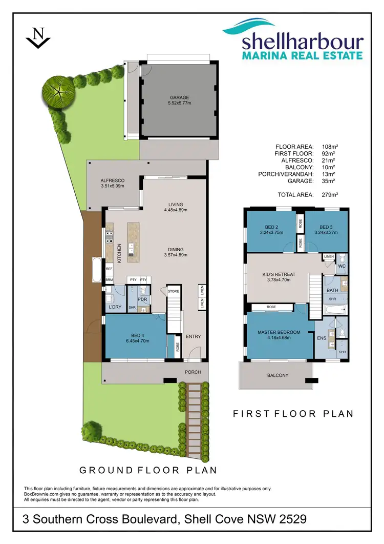 Floorplan of Homely townhouse listing, 3 Southern Cross Boulevard, Shell Cove NSW 2529