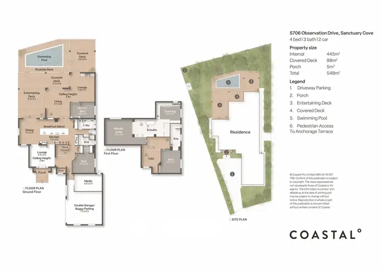 Floorplan of Homely house listing, 5706 Observation Crescent, Sanctuary Cove QLD 4212