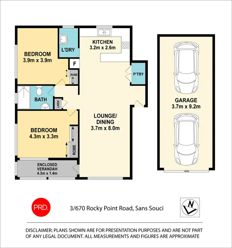 Floorplan of Homely apartment listing, 3/670 Rocky Point Road, Sans Souci NSW 2219