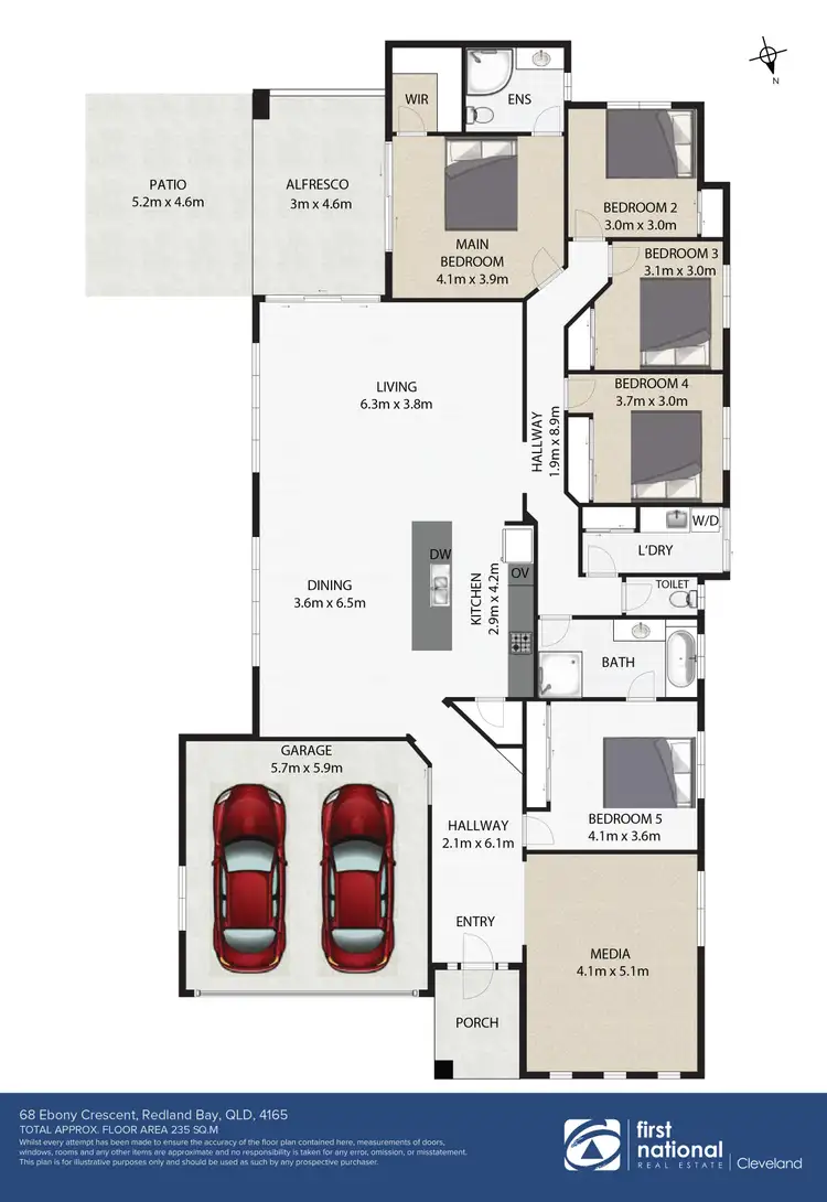 Floorplan of Homely house listing, 68 Ebony Crescent, Redland Bay QLD 4165