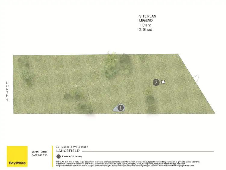Floorplan of Homely land listing, 381 Burke and Wills Track, Lancefield VIC 3435