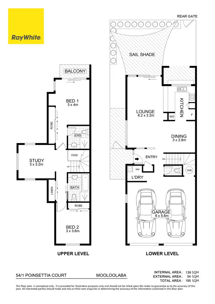 Floorplan of Homely townhouse listing, 54/1 Poinsettia Court, Mooloolaba QLD 4557