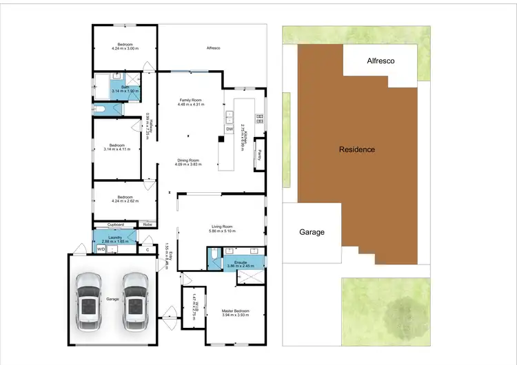 Floorplan of Homely house listing, 8 Langton Way, Hilbert WA 6112