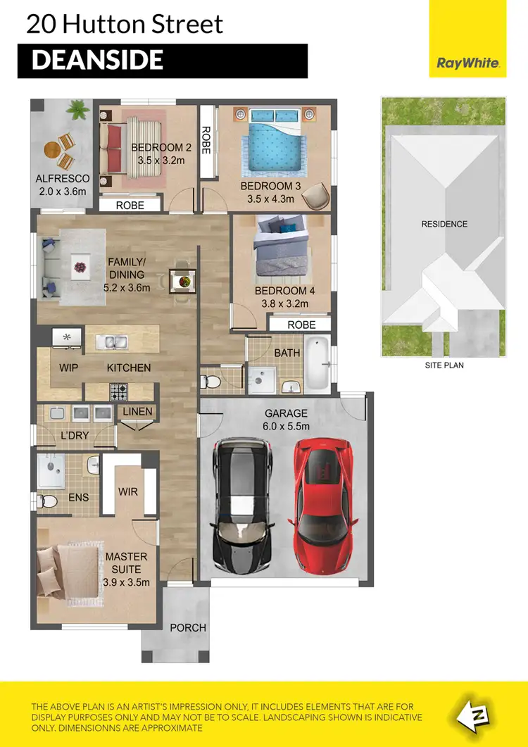 Floorplan of Homely house listing, 20 Hutton Street, Deanside VIC 3336