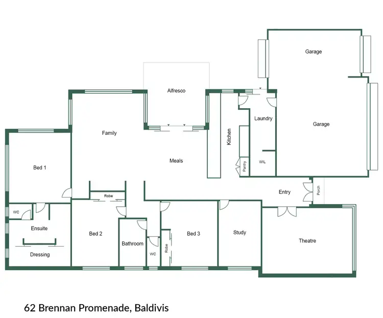 Floorplan of Homely house listing, 62 Brennan Promenade, Baldivis WA 6171