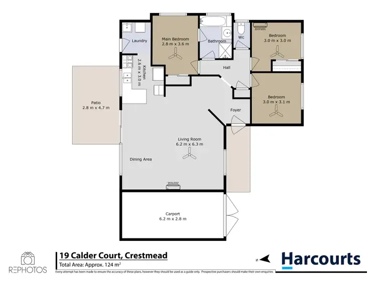 Floorplan of Homely house listing, 19 Calder Court, Crestmead QLD 4132