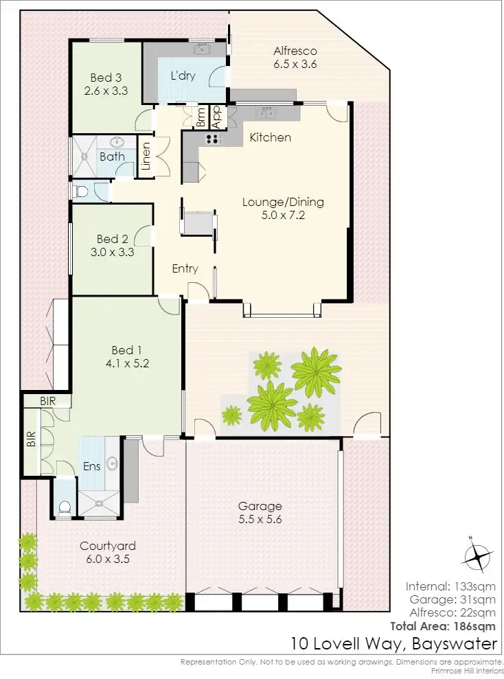 Floorplan of Homely house listing, 10 Lovell Way, Bayswater WA 6053