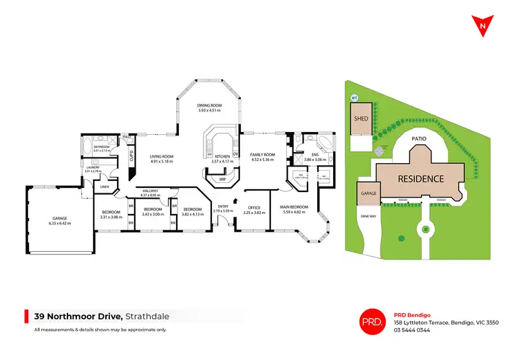 Floorplan of Homely house listing, 39 Northmoor Drive, Strathdale VIC 3550